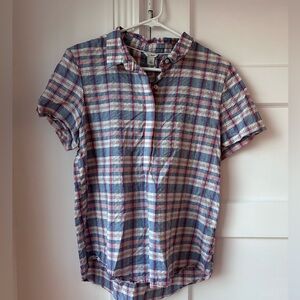 New Without Tags L.L.Bean Textured Cotton Popover Shirt, size Women’s Small